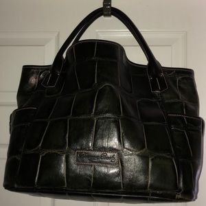 Dooney & Bourke Croco Embossed Leather Lg Kristine